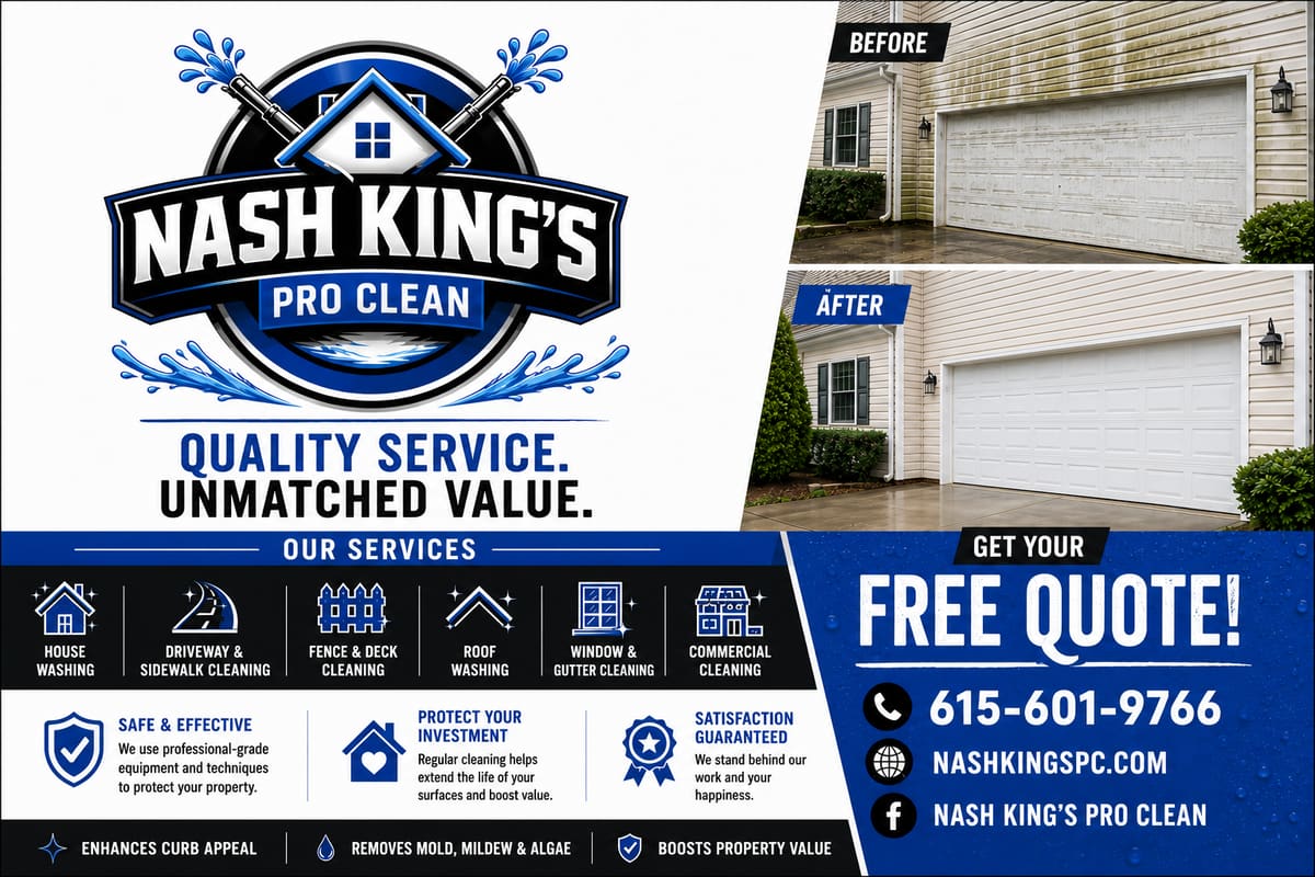 Pressure washing work by Nash King's Pro Clean in Gallatin, Tennessee (photo 3 of 4)